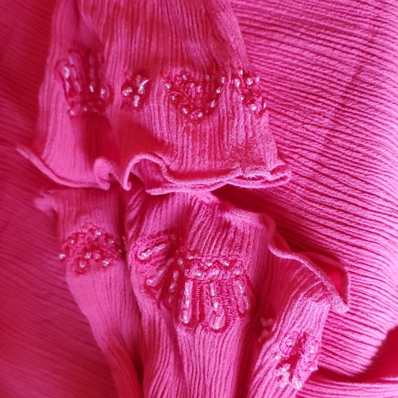 Kanda pink beaded top - Picture 4 of 5